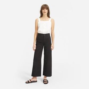 EVERLANE Wide Leg Crop Pant Jeans in black